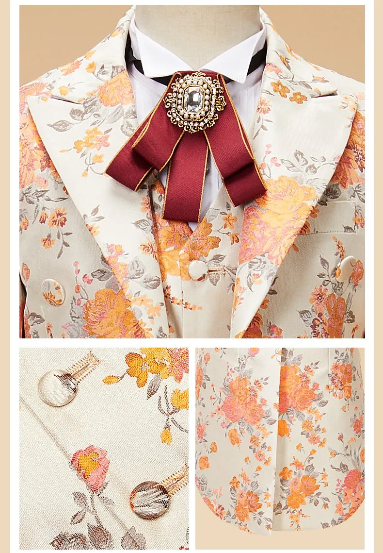 Floral Print Tuxedo