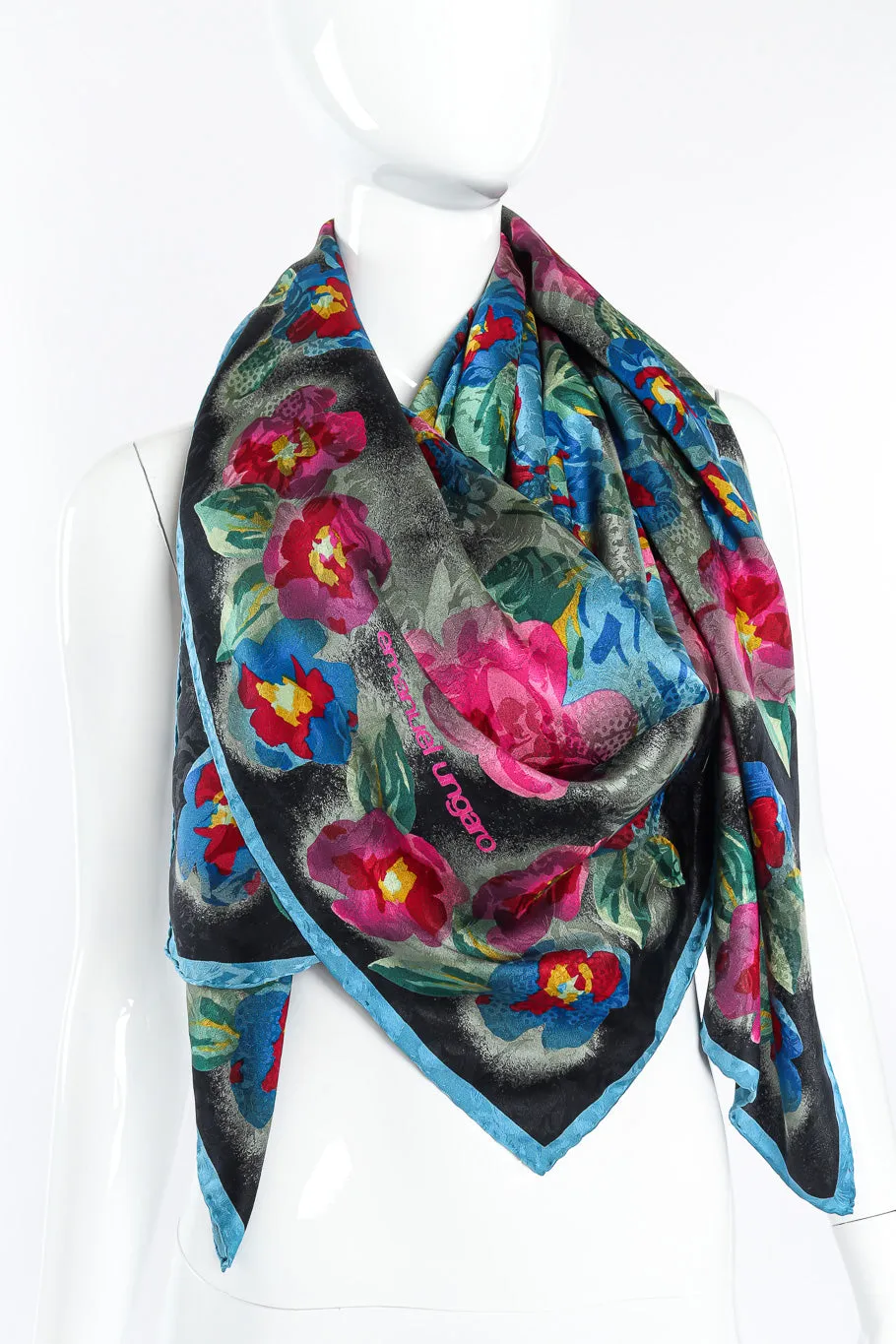 Floral Silk Jacquard Scarf
