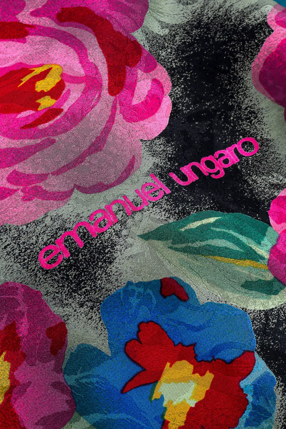 Floral Silk Jacquard Scarf