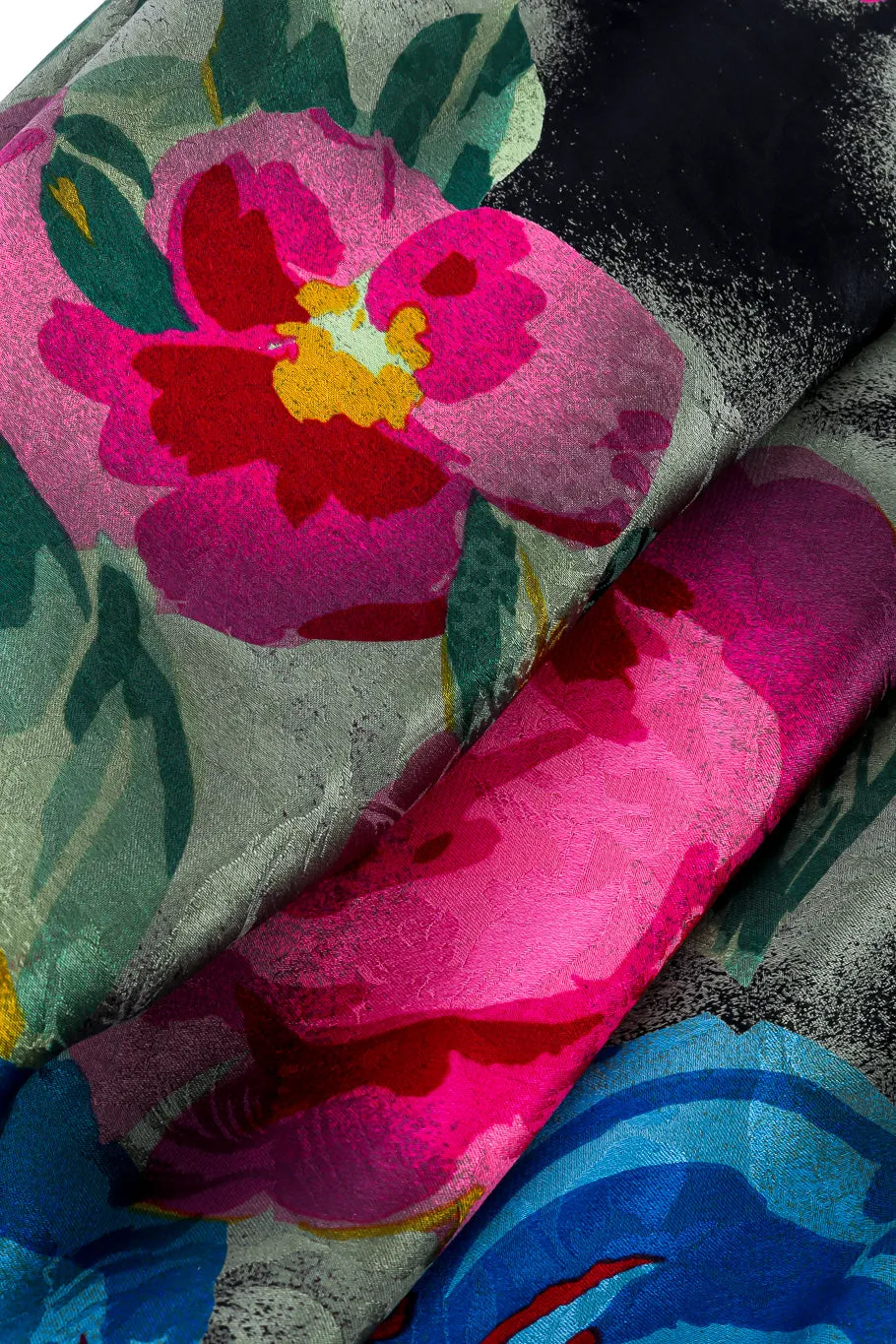 Floral Silk Jacquard Scarf