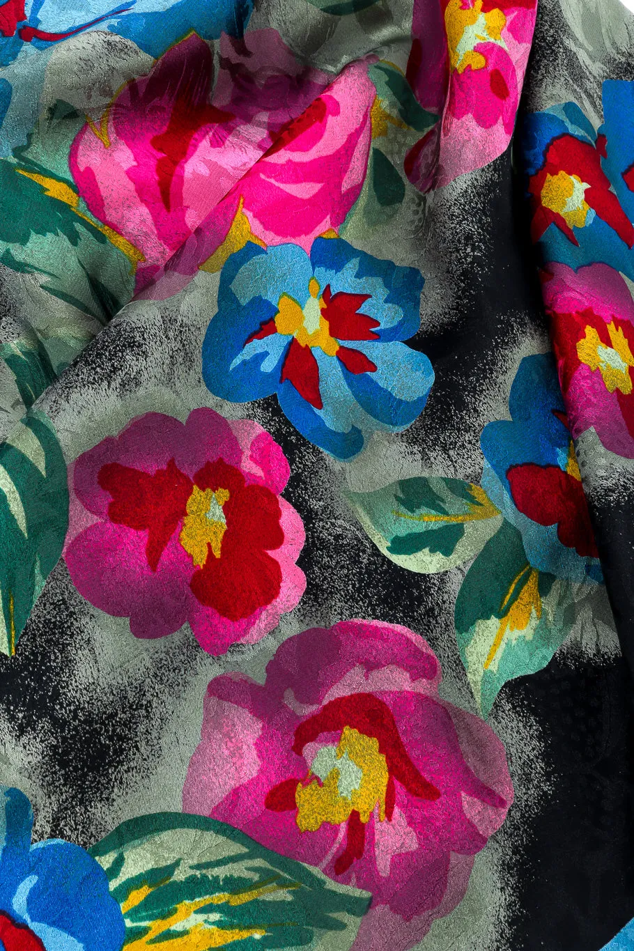 Floral Silk Jacquard Scarf