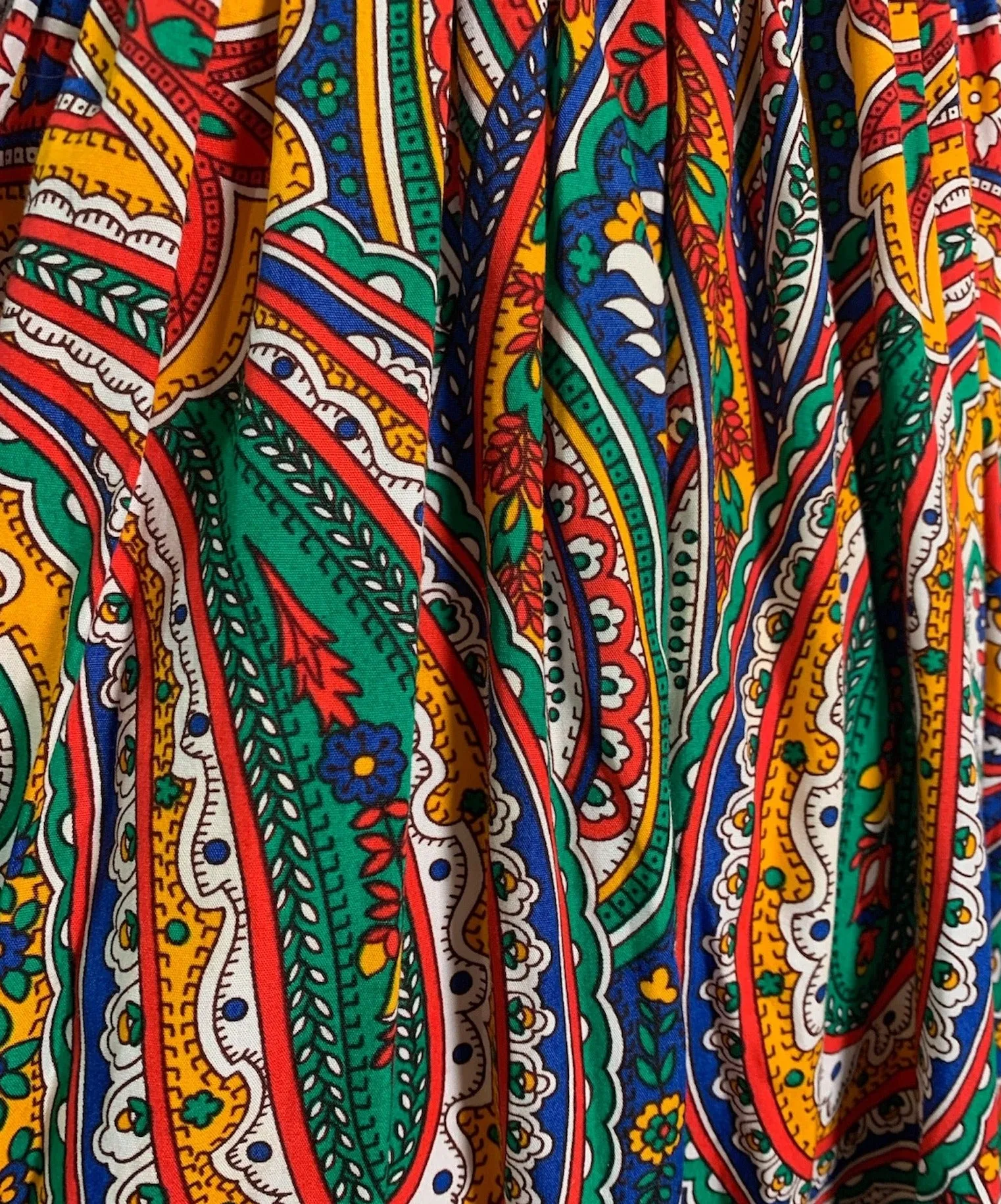 Franco Moschino Runway Couture Spring 1994 Embroidered Paisley Kaftan Dress
