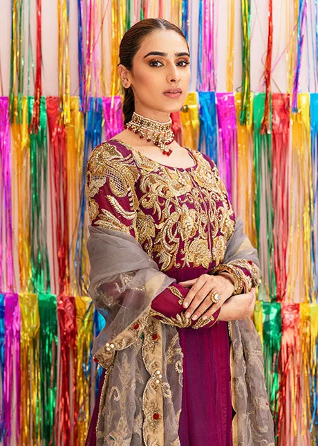 Front Open Traditional Pishwas Pakistani Bridal Dress