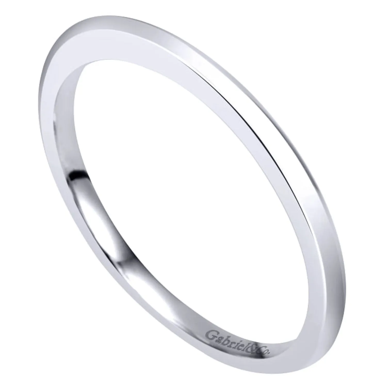 Gabriel & Co. "Celeste" Straight Gold Wedding Band
