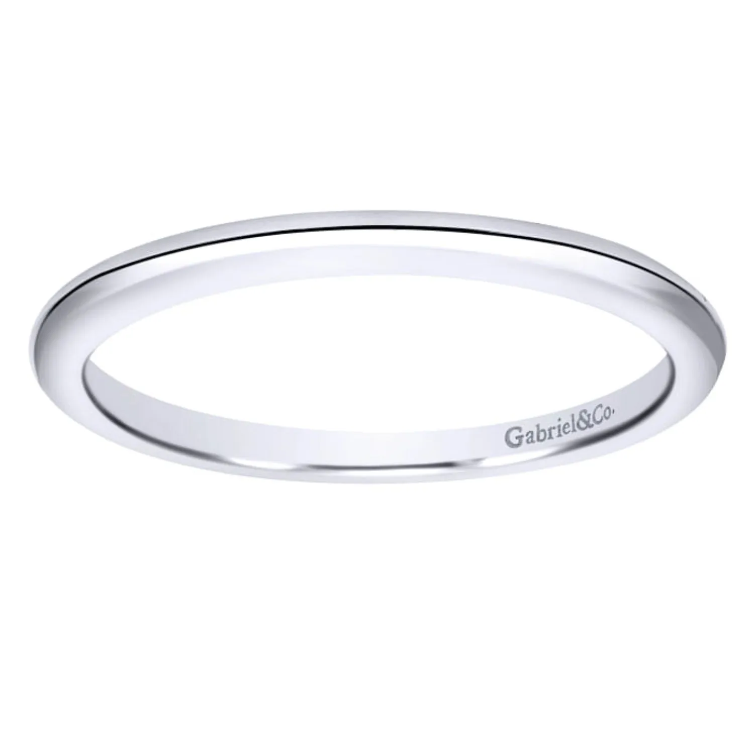 Gabriel & Co. "Celeste" Straight Gold Wedding Band