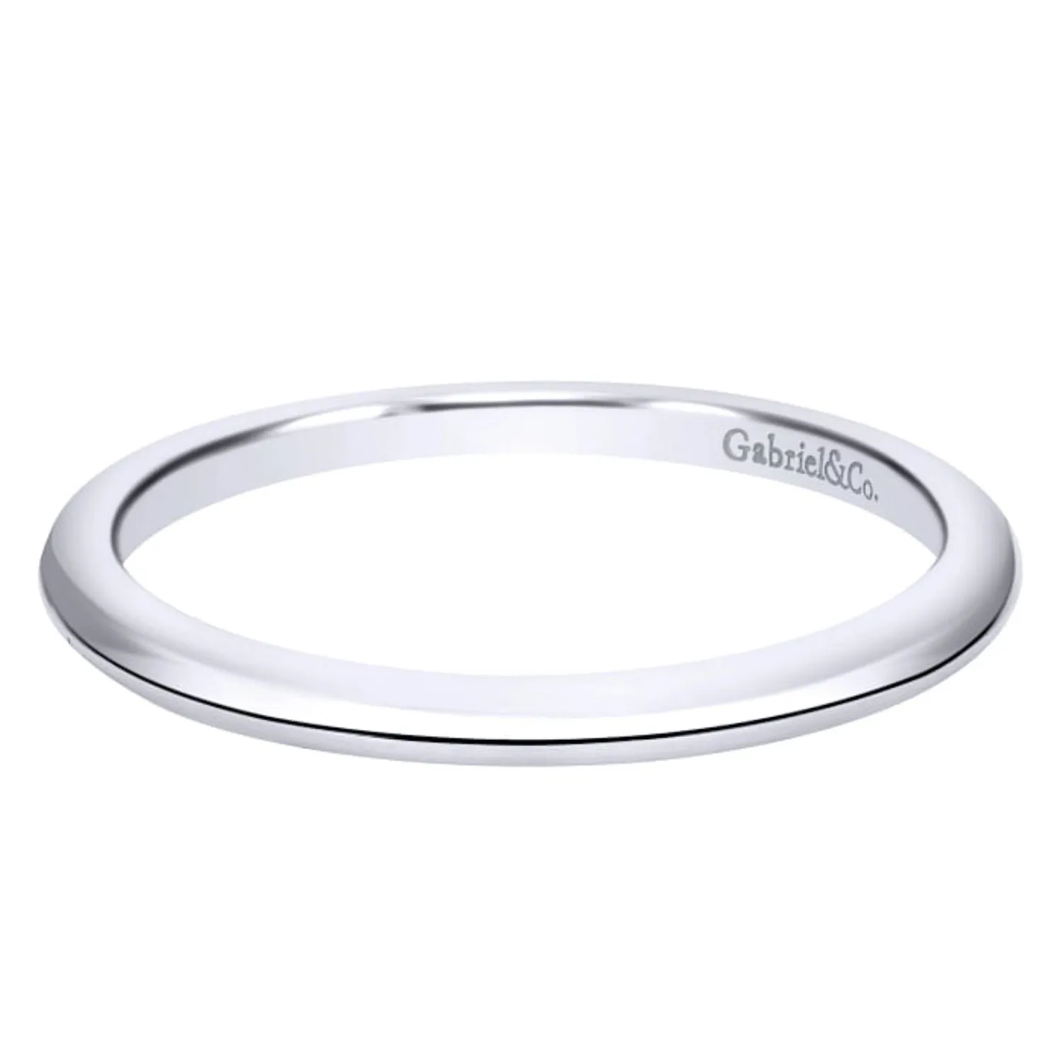 Gabriel & Co. "Celeste" Straight Gold Wedding Band
