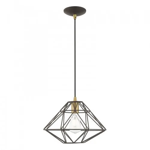 GEOMETRIC 1 LIGHT MINI PENDANT, BRONZE
