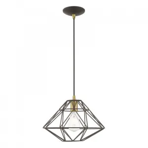 GEOMETRIC 1 LIGHT MINI PENDANT, BRONZE