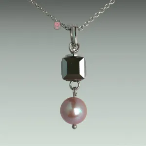 Geometric: Round (lilac/metallic grey) 幾何形：圓  (丁香/銀灰)