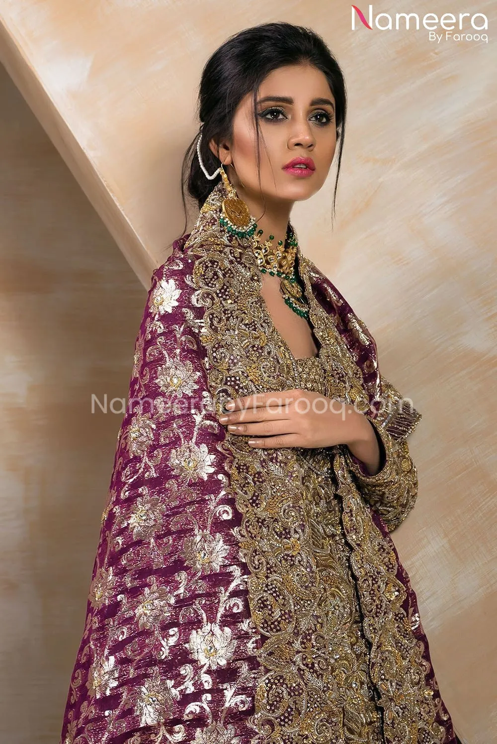 Gharara Frock Pakistani for Traditional Bride #BS494