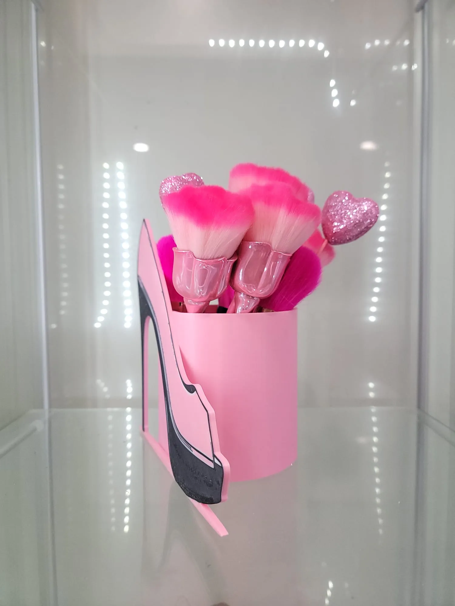 Glamorous High Heel Brush & Phone Holder