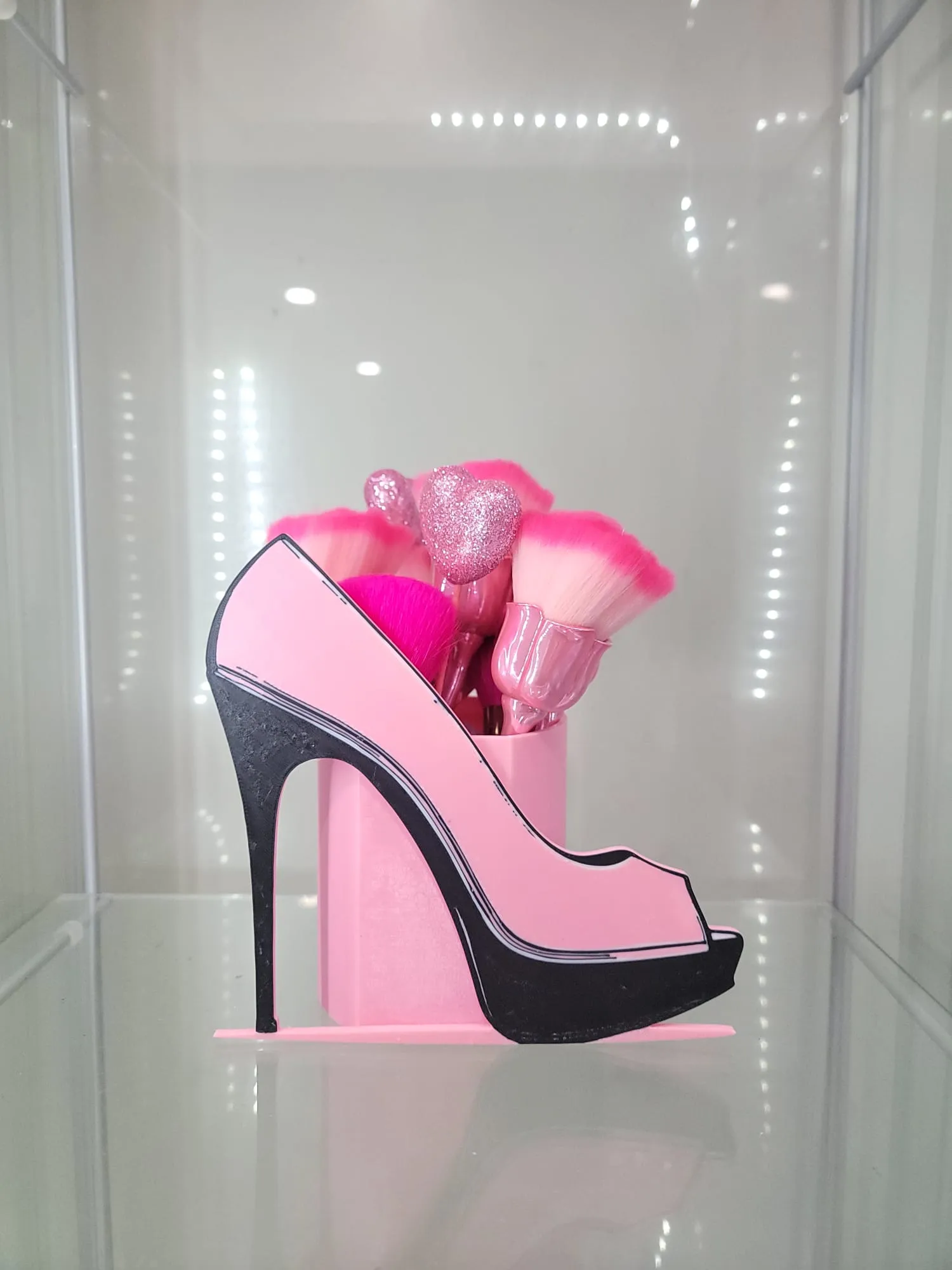 Glamorous High Heel Brush & Phone Holder