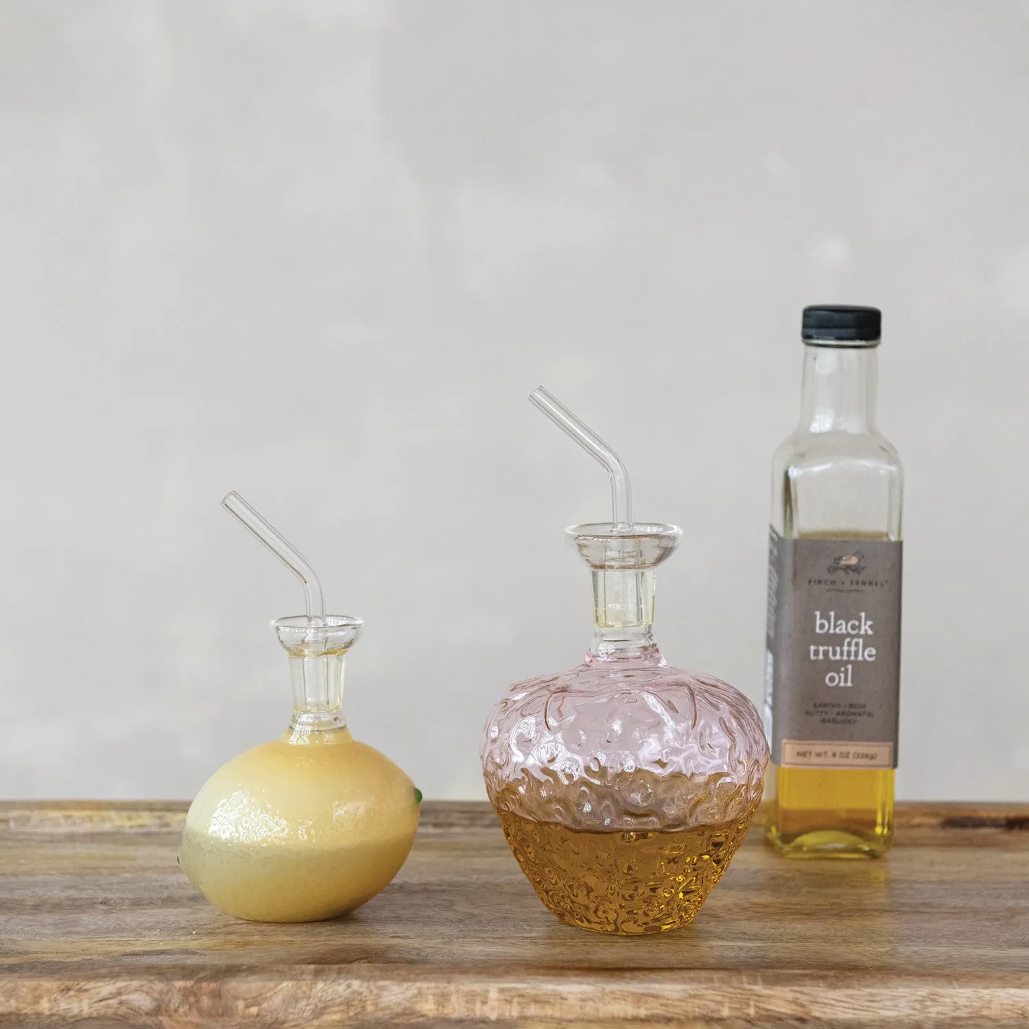 Glass Strawberry Cruet