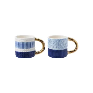 Golden Coast Embossed Mugs