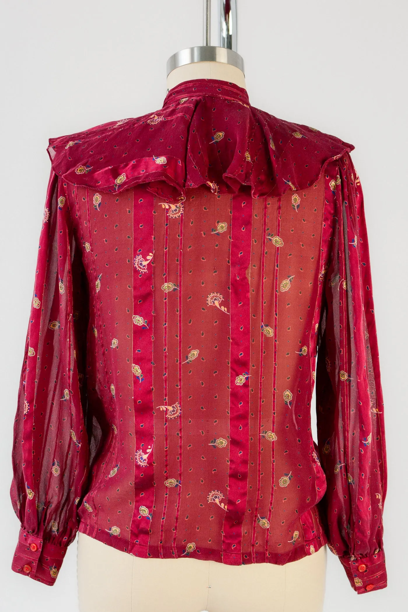 Gorgeous Silk Road Paisley Silk Blouse