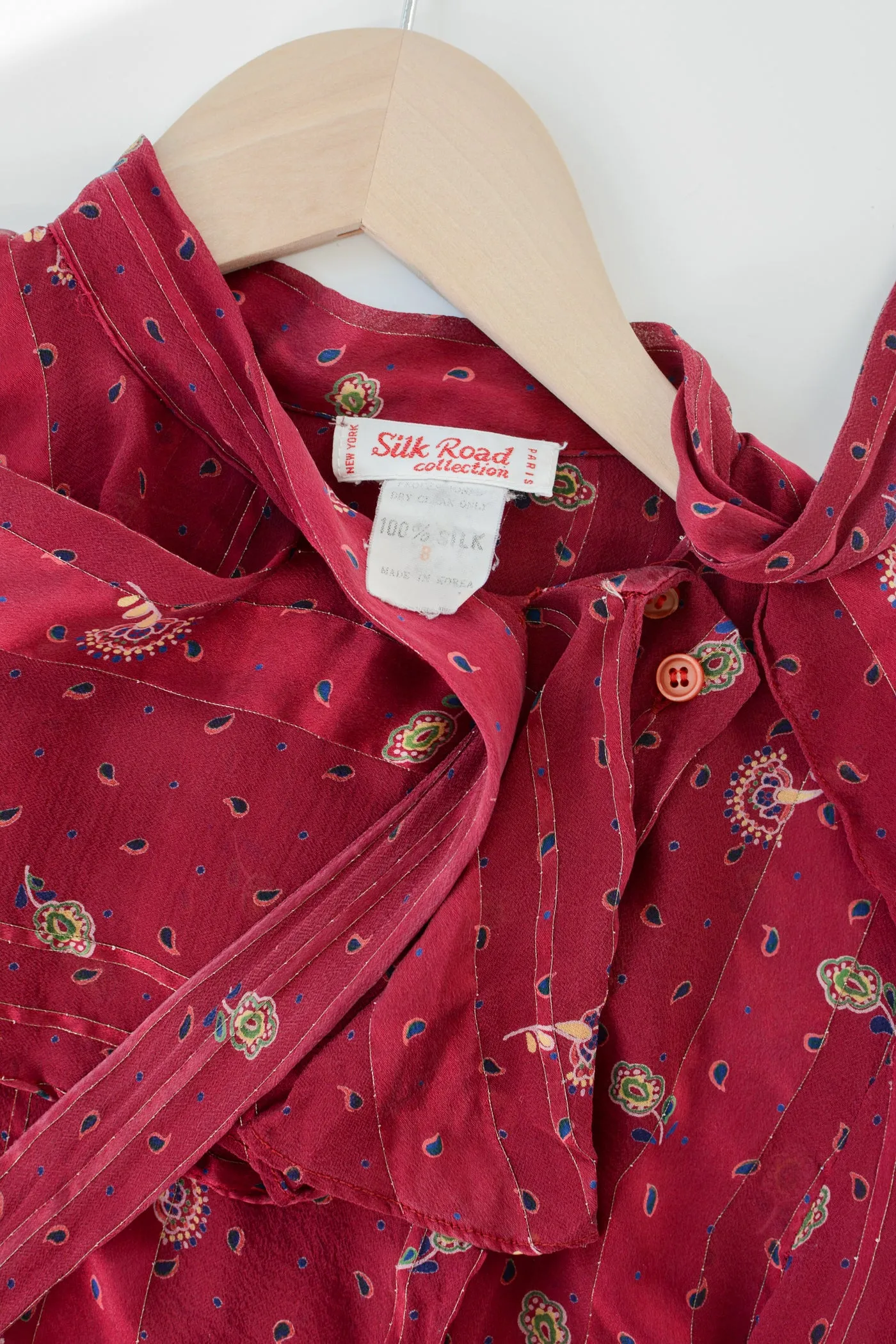 Gorgeous Silk Road Paisley Silk Blouse