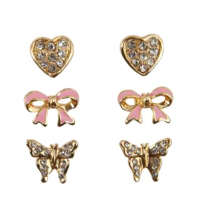 Great Pretenders Boutique Dazzle Studded Earring 3pc Set