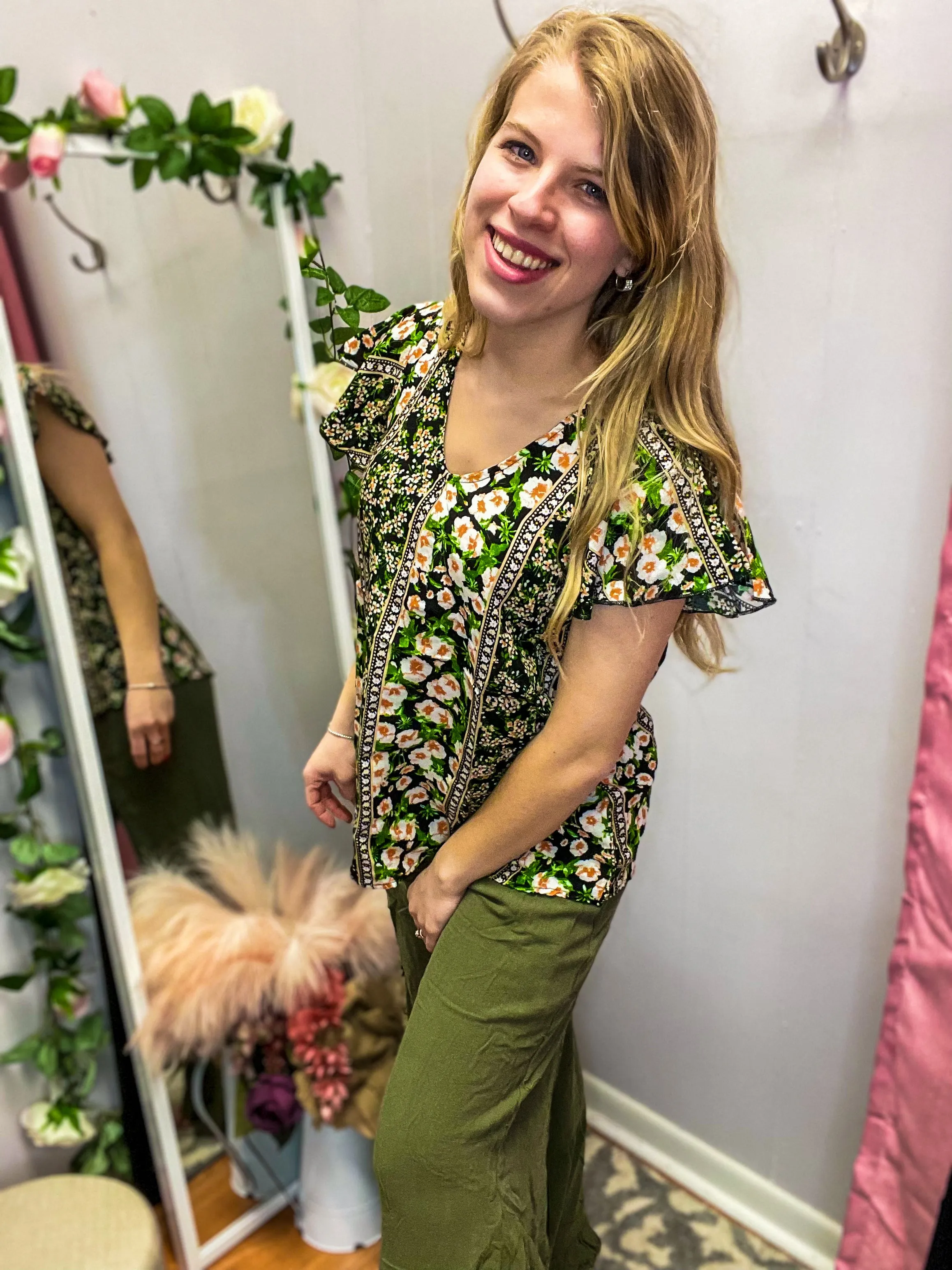 Greenhouse Floral Blouse