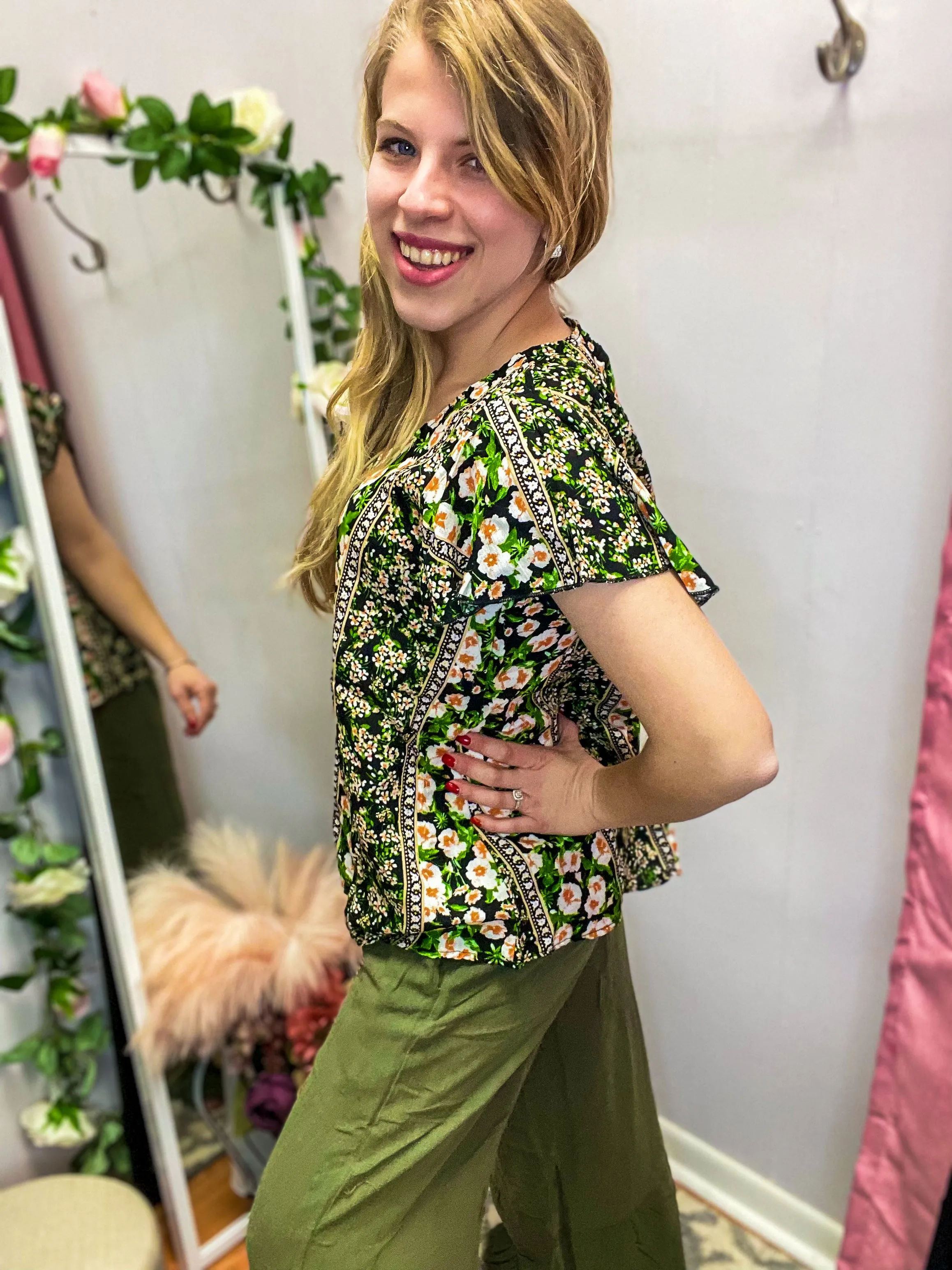 Greenhouse Floral Blouse