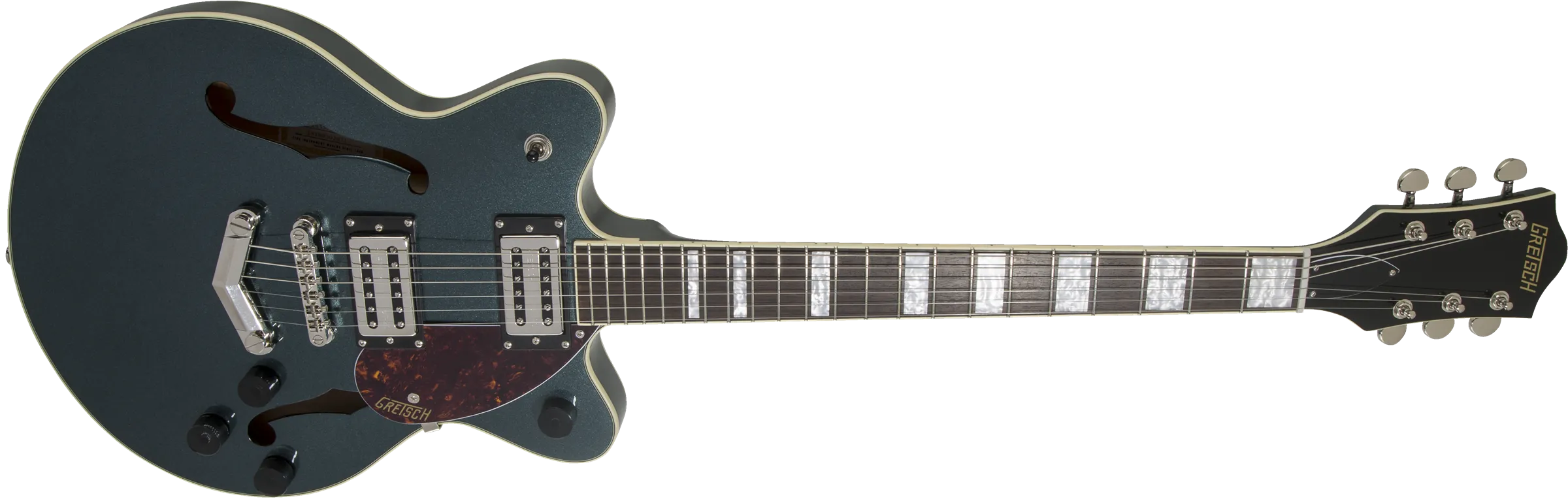 Gretsch G2655 Streamliner™ Center Block Jr. Double-Cut with V-Stoptail, Laurel Fingerboard, Gunmetal *SETUP PRICE