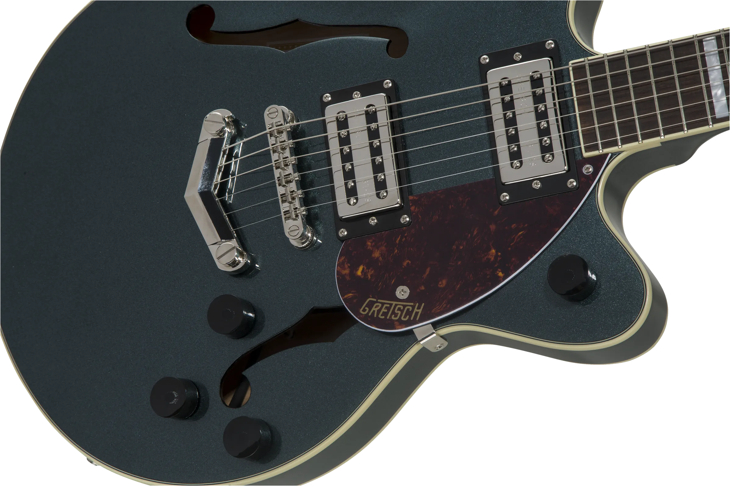Gretsch G2655 Streamliner™ Center Block Jr. Double-Cut with V-Stoptail, Laurel Fingerboard, Gunmetal *SETUP PRICE