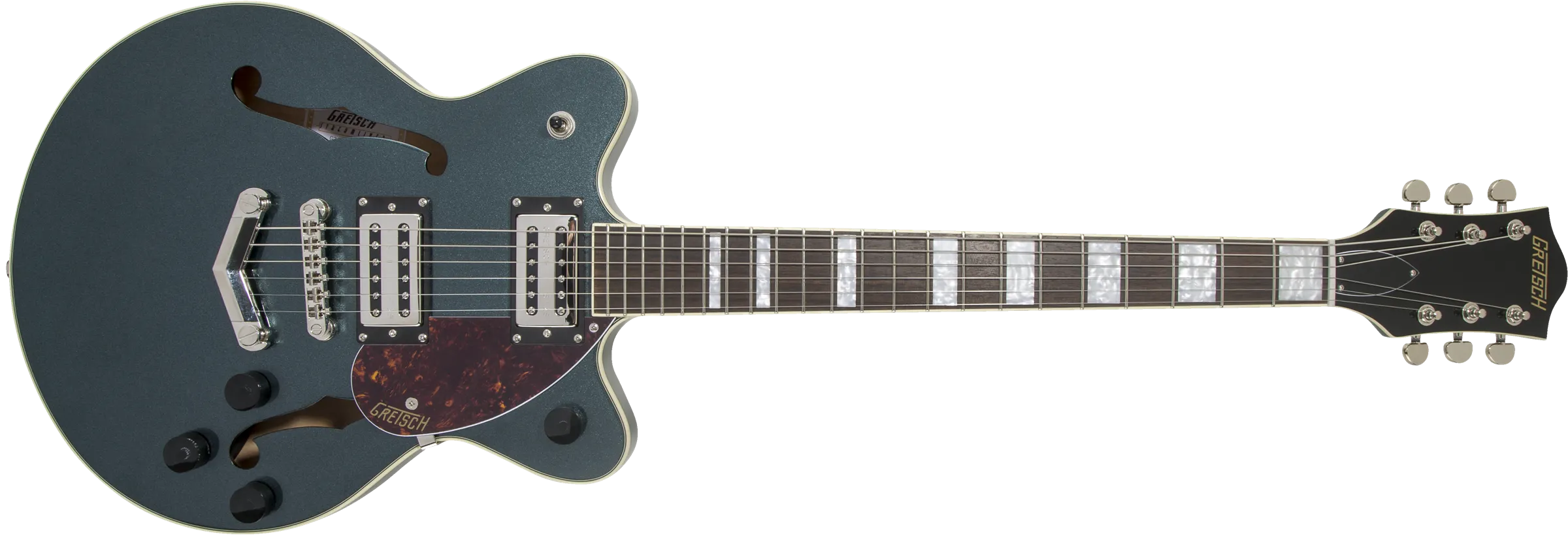 Gretsch G2655 Streamliner™ Center Block Jr. Double-Cut with V-Stoptail, Laurel Fingerboard, Gunmetal *SETUP PRICE