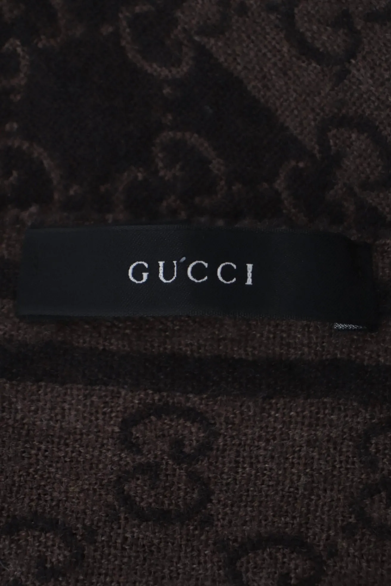 Gucci Wool GG Jacquard Scarf