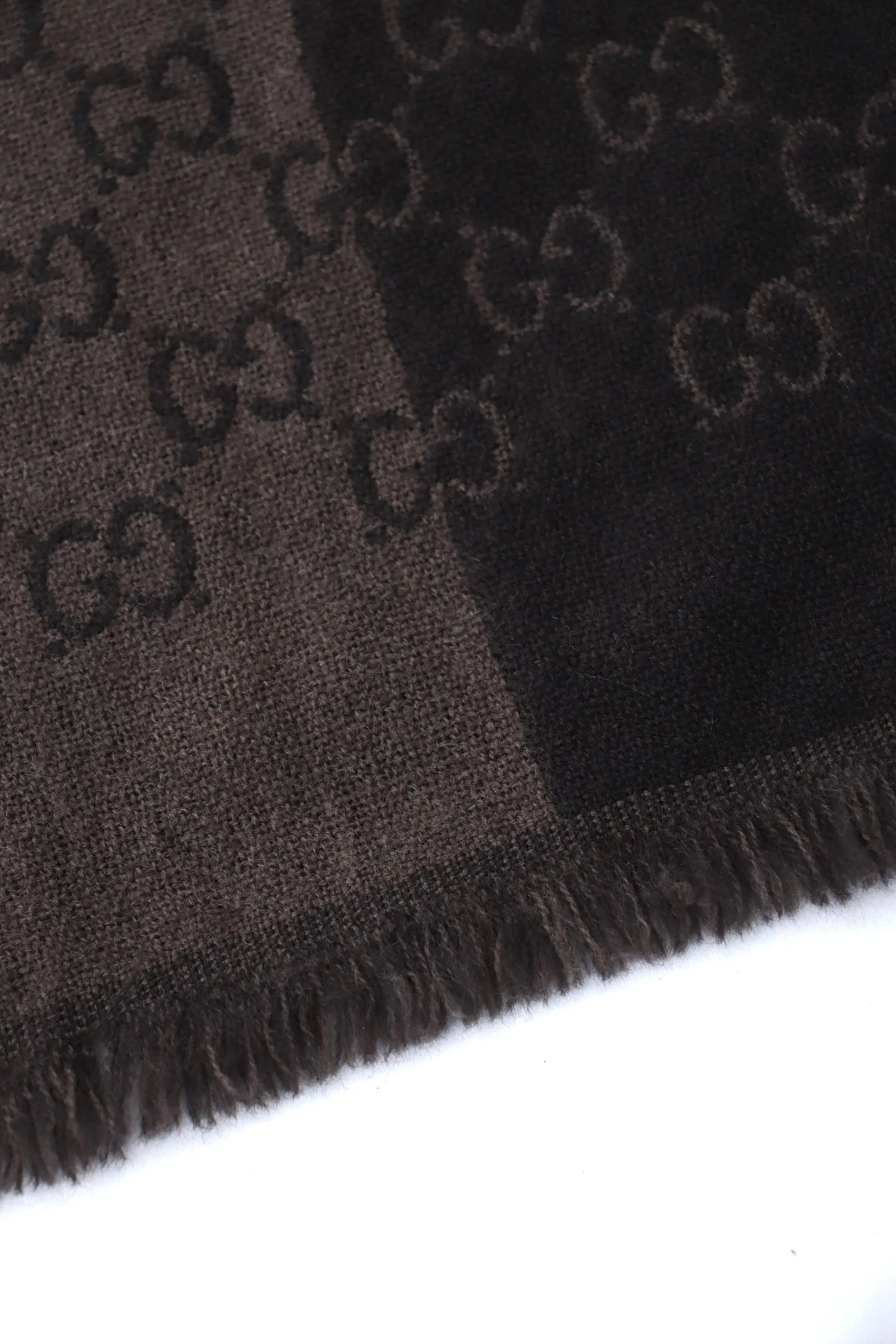 Gucci Wool GG Jacquard Scarf