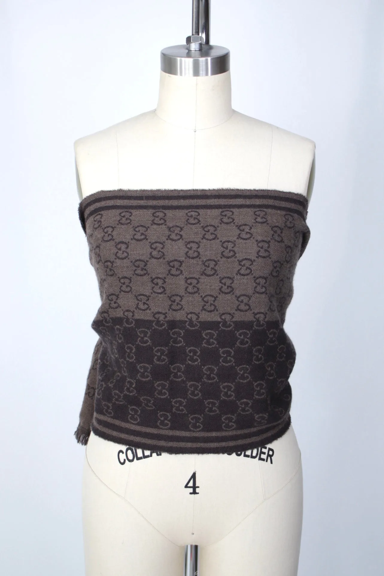 Gucci Wool GG Jacquard Scarf