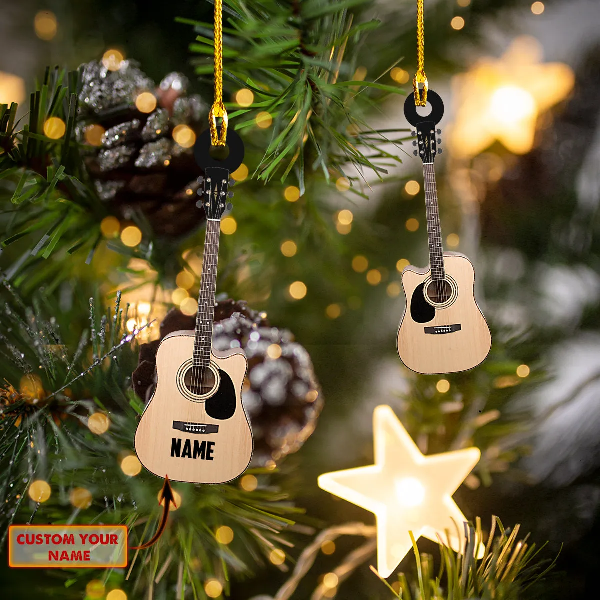 Guitar Classic - Shaped Ornament 07