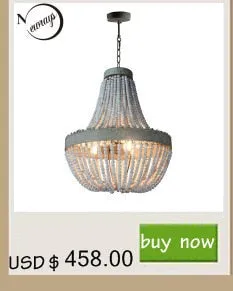 Guvani Elegant Round Wooden Beaded Chandelier