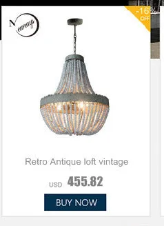 Guvani Elegant Round Wooden Beaded Chandelier