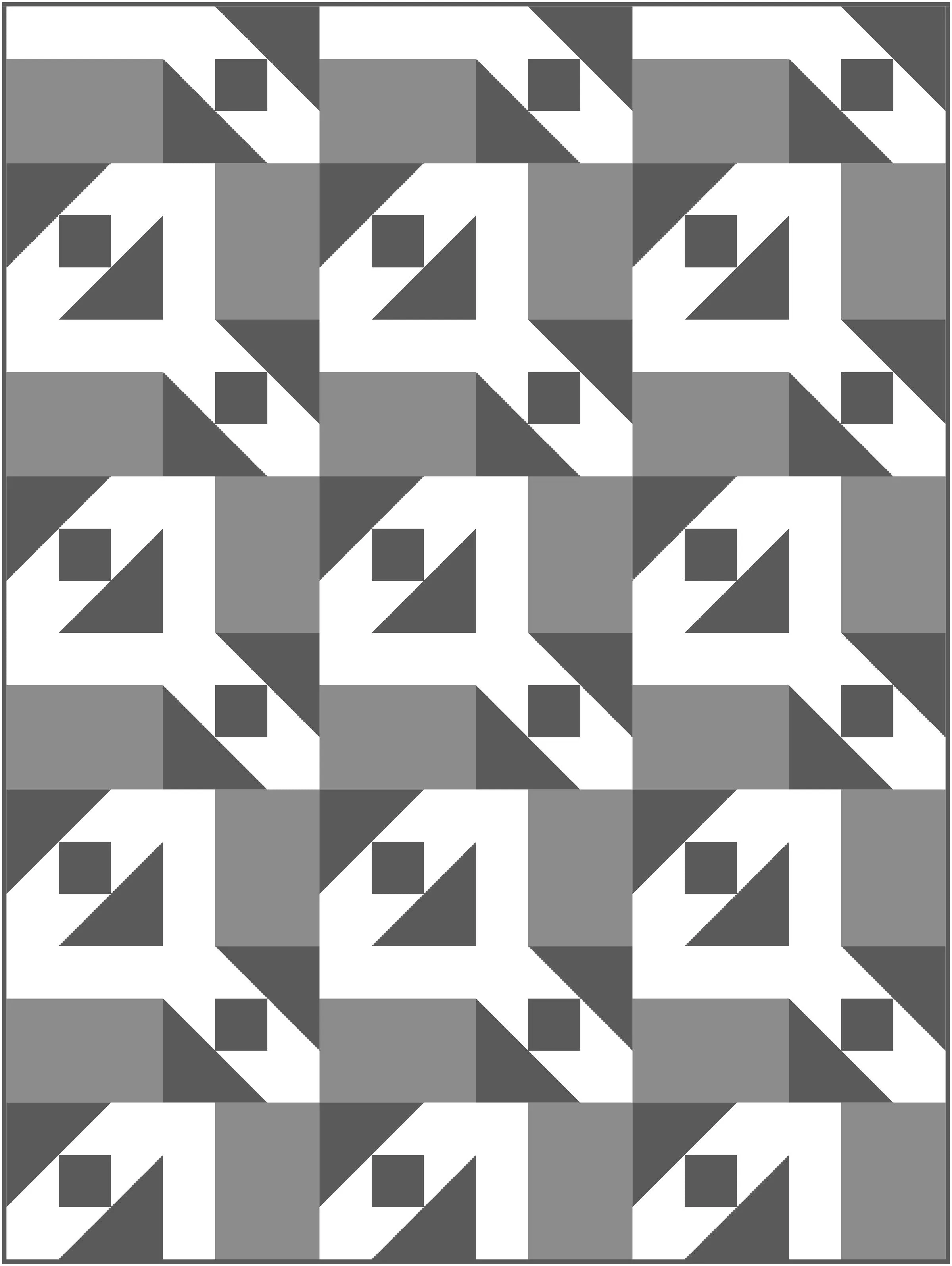 Half Full Quilt Block Pattern
