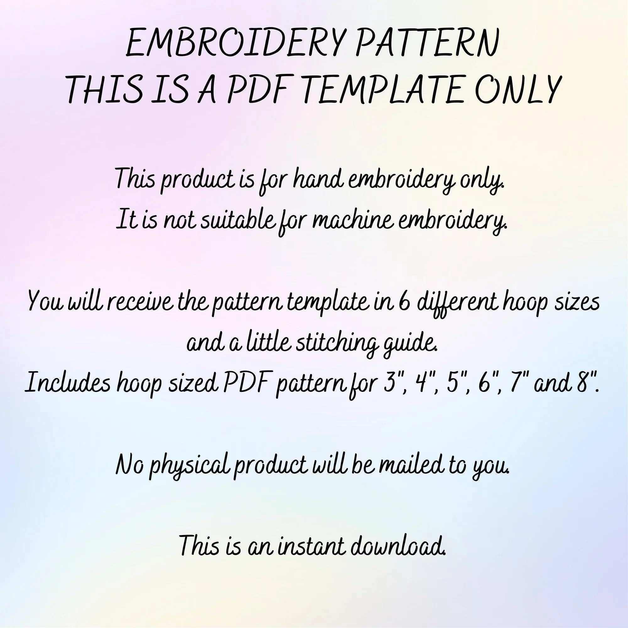 Hand Embroidery Pattern Floral Mushroom E11