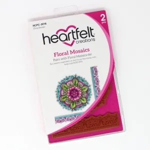Heartfelt Creations - Elegant Mosaics Collection - Floral Mosaics Cling Stamp Set / 3978**