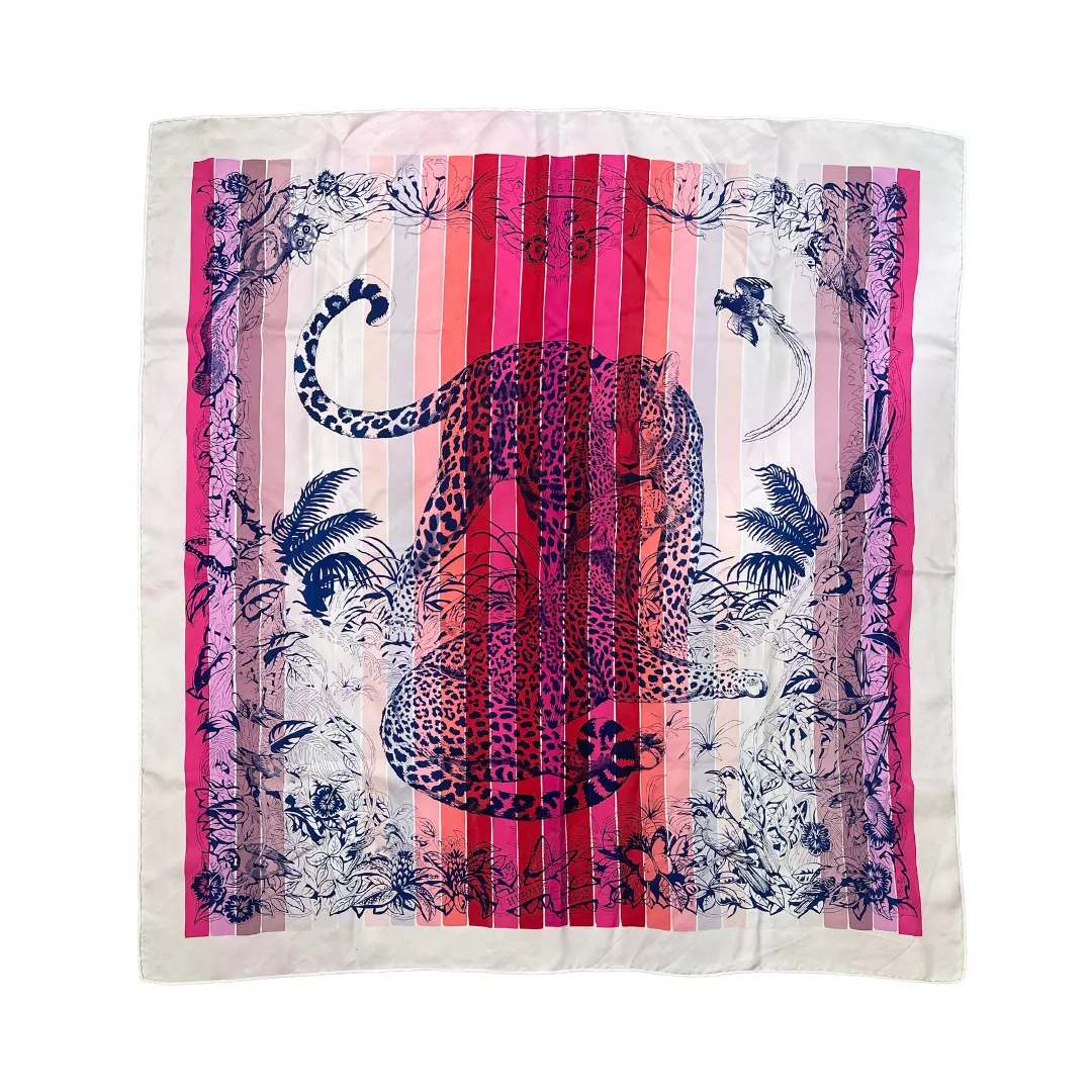 Hermès “Jungle Love” Silk Scarf