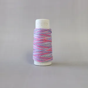 Hidamari Sashiko Melange Thread -- Variegated Purple/Pink