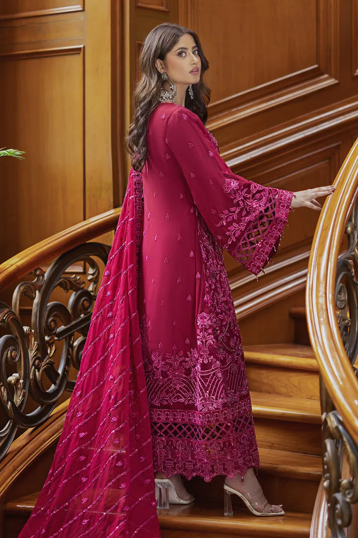 Hot Pink Kameez Trouser Style Pakistani Wedding Dress