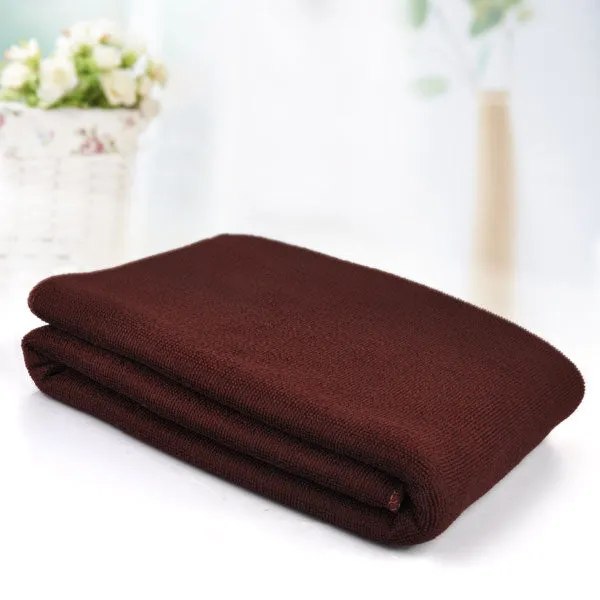 Hot Sell Large Size Absorbent Microfiber Fleece Bath Towel Shower Spa Simple 70*140cm