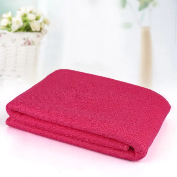 Hot Sell Large Size Absorbent Microfiber Fleece Bath Towel Shower Spa Simple 70*140cm