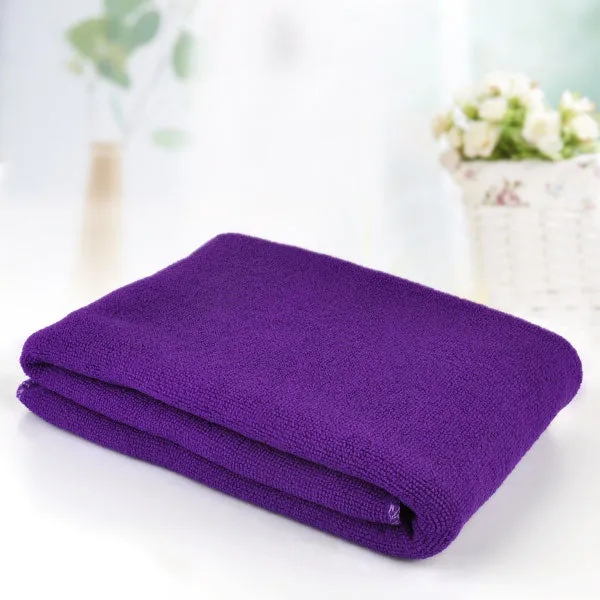 Hot Sell Large Size Absorbent Microfiber Fleece Bath Towel Shower Spa Simple 70*140cm