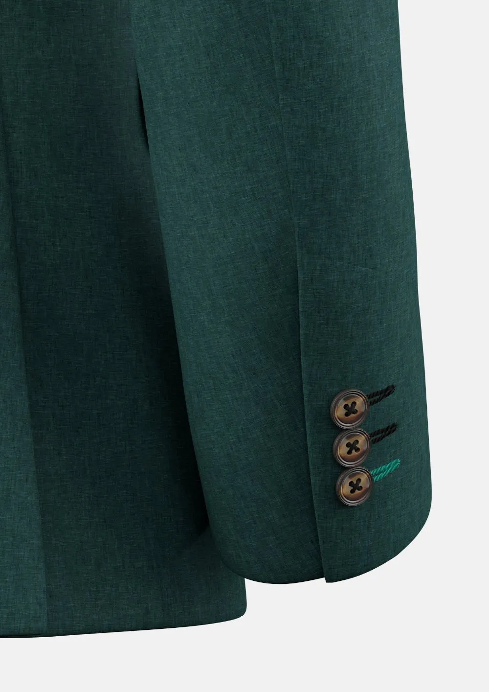 Hudson Phthalo Green Linen Jacket