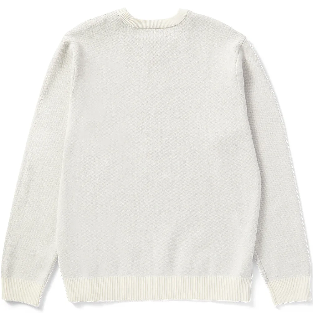 HUF Bad News Crewneck Sweater Bone