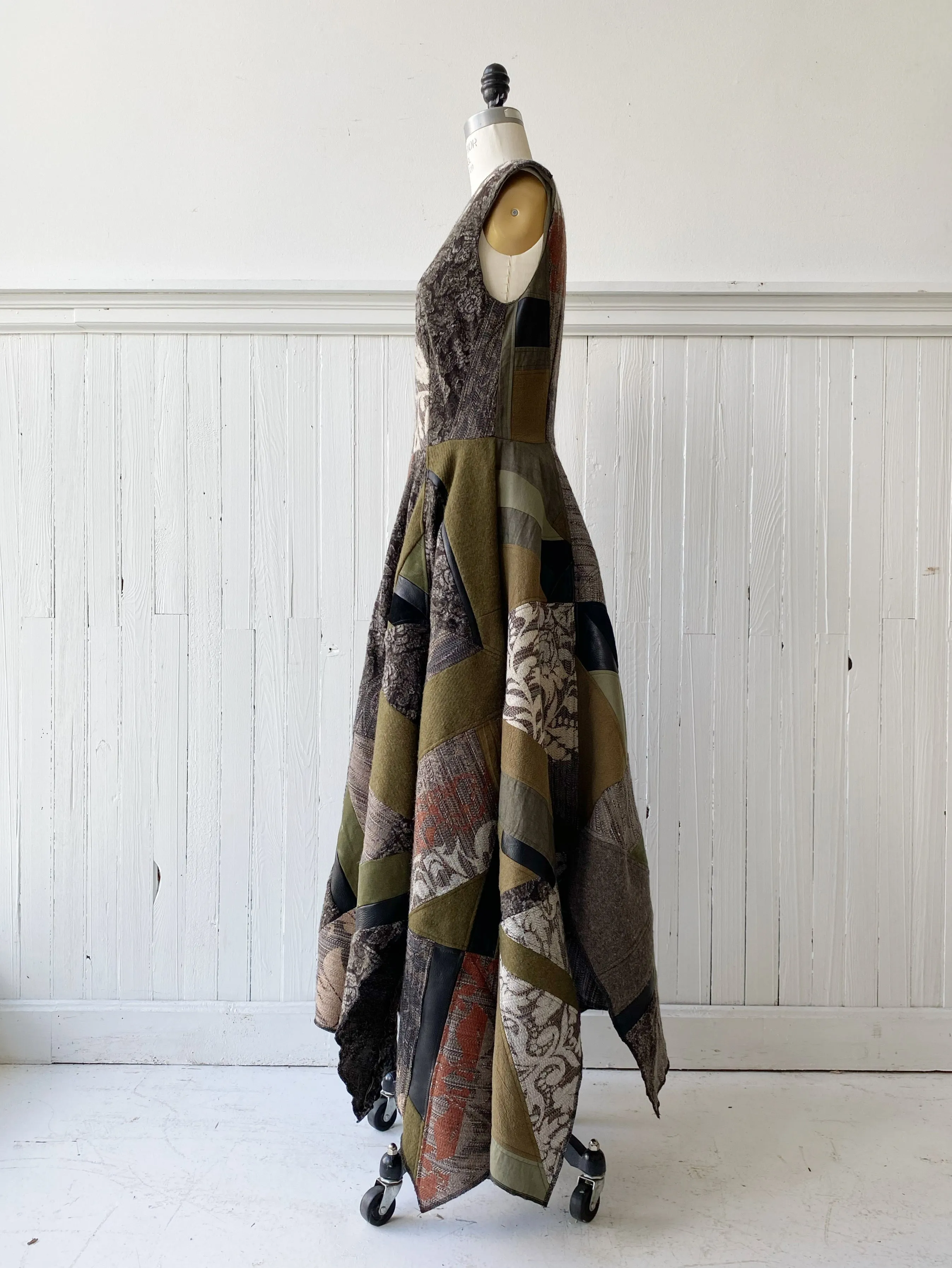 Hyde Hall patchwork dress