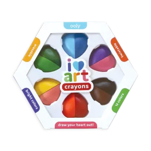 I Heart Erasable Crayons - Set of 6