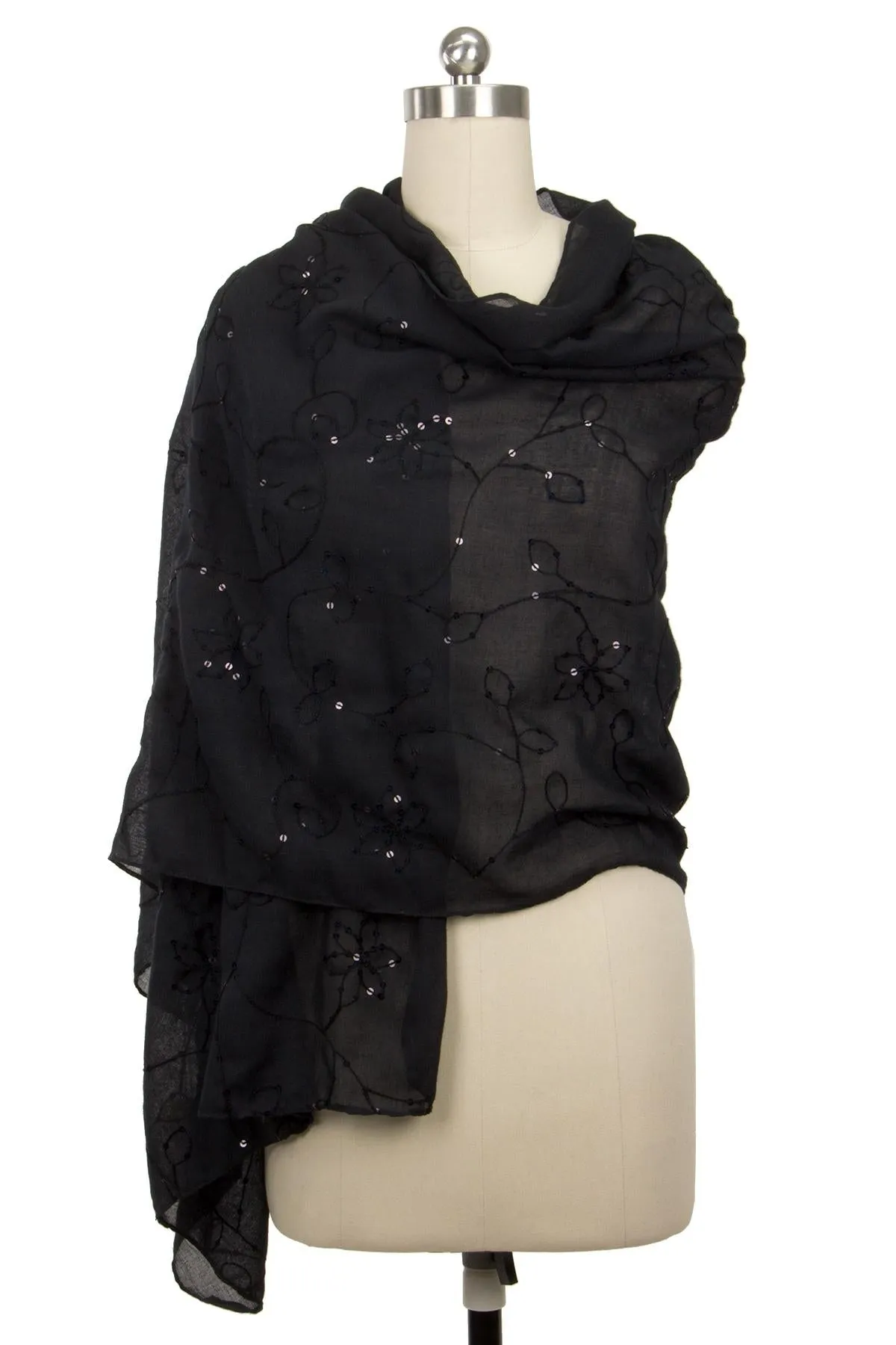 Ines Embroidered Scarf