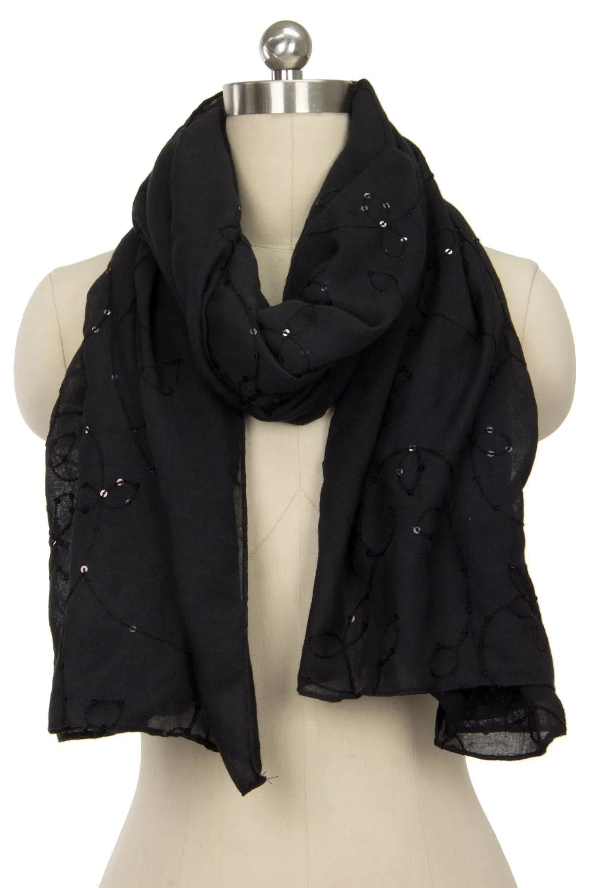 Ines Embroidered Scarf