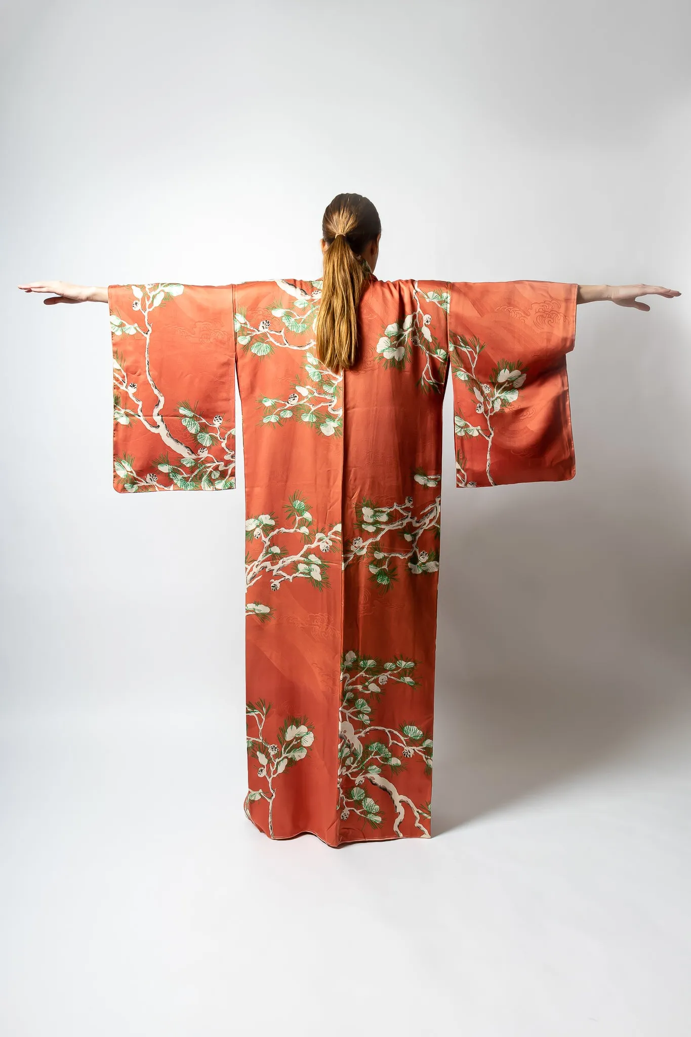 Japanese Pine Frost Kimono