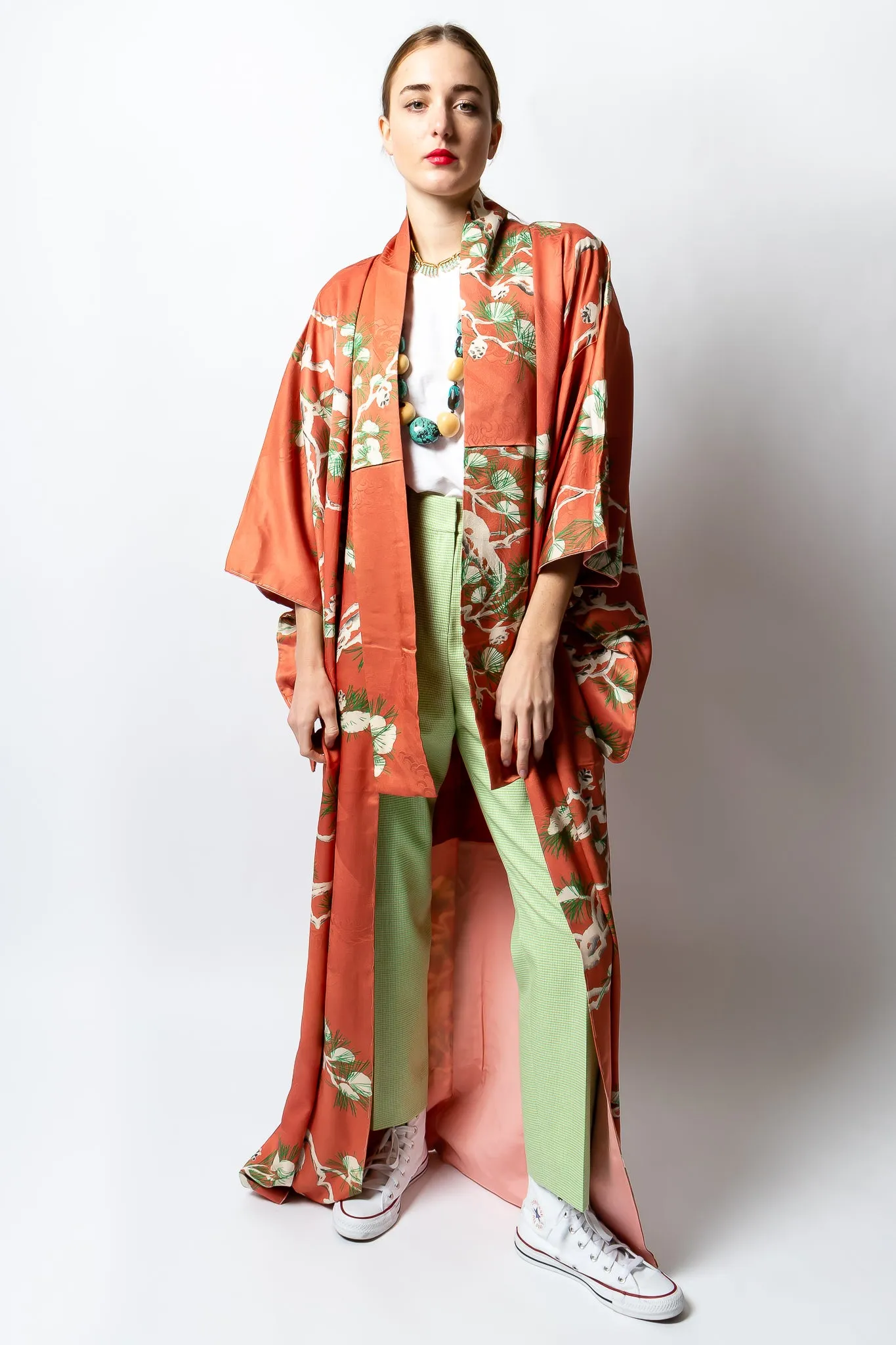 Japanese Pine Frost Kimono