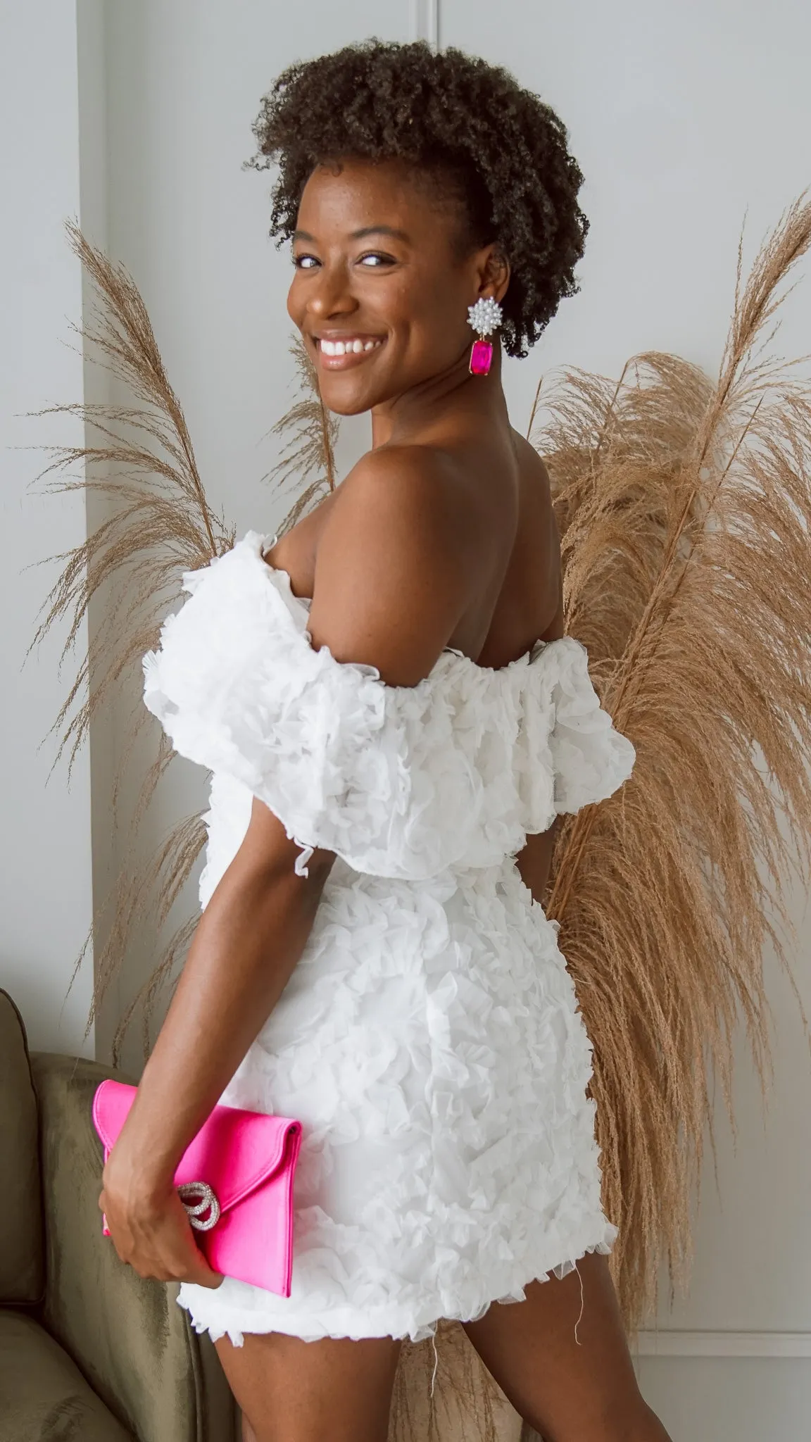 Jazmine Organza Floral Mini Dress